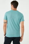 % 100 Pamuklu Slim Fit Bisiklet Yaka Cepli Erkek T Shirt 5902000 MAVİ