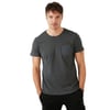 % 100 Pamuklu Slim Fit Bisiklet Yaka Cepli Erkek T Shirt 5902000 ANTRASİT