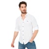 % 100 Pamuklu Slim Fit Uzun Kollu Erkek Gömlek CF21S111498 BEYAZ
