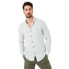 % 100 Pamuklu Slim Fit Uzun Kollu Erkek Gömlek CF21S111498 HAKİ