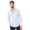 % 100 Pamuklu Slim Fit Uzun Kollu Erkek Gömlek CF21S111498 MAVİ
