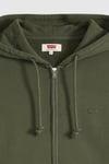 %100 Pamuk Regular Fit Kapüşonlu Erkek Sweat 34584-0050 HAKİ