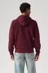 %100 Pamuk Regular Fit Kapüşonlu Erkek Sweat 34584-0051 BORDO