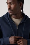 %100 Pamuk Regular Fit Kapüşonlu Erkek Sweat 34584-0048 LACİVERT