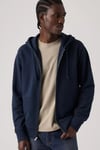 %100 Pamuk Regular Fit Kapüşonlu Erkek Sweat 34584-0048 LACİVERT