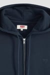 %100 Pamuk Regular Fit Kapüşonlu Erkek Sweat 34584-0048 LACİVERT