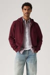 %100 Pamuk Regular Fit Kapüşonlu Erkek Sweat 34584-0051 BORDO