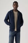 %100 Pamuk Regular Fit Kapüşonlu Erkek Sweat 34584-0048 LACİVERT