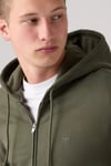 %100 Pamuk Regular Fit Kapüşonlu Erkek Sweat 34584-0050 HAKİ
