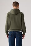 %100 Pamuk Regular Fit Kapüşonlu Erkek Sweat 34584-0050 HAKİ
