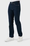 501 % 100 Pamuklu Slim Fit Boru Paça Jeans Erkek Kot Pantolon A7735-0015 LACİVERT