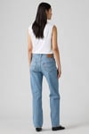 501 Pamuklu Straight Fit Yüksek Bel Düz Paça Jeans Kadın Kot Pantolon 005K9-0000 MAVİ