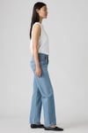 501 Pamuklu Straight Fit Yüksek Bel Düz Paça Jeans Kadın Kot Pantolon 005K9-0000 MAVİ