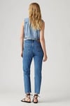 501 Pamuklu Straight Fit Yüksek Bel Düz Paça Jeans Kadın Kot Pantolon A7739-0029 AÇIK MAVİ