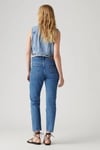 501 Pamuklu Straight Fit Yüksek Bel Düz Paça Jeans Kadın Kot Pantolon A7739-0038 MAVİ