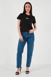 501 Regular Fit Yüksek Bel Cropped Jeans Kadın Kot Pantolon A7739-0007 KOYU MAVİ