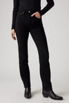 501 Straight Fit Normal Bel Düz Paça Jeans Kadın Kot Pantolon 12501-0548 SİYAH