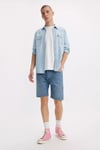 501 Streç Pamuklu Regular Fit Normal Bel Kot Erkek Short 36512-0235 MAVİ