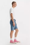 501 Streç Pamuklu Regular Fit Normal Bel Kot Erkek Short 36512-0235 MAVİ