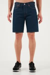 501 Streç Pamuklu Regular Fit Normal Bel Kot Erkek Short 36512-0251 LACİVERT