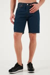 501 Streç Pamuklu Regular Fit Normal Bel Kot Erkek Short 36512-0251 LACİVERT
