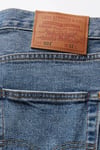 501 Streç Pamuklu Regular Fit Normal Bel Kot Erkek Short 36512-0235 MAVİ