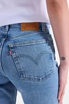 501 Yüksek Bel Düz Paça Jeans Kadın Kot Pantolon A7742-0027 MAVİ