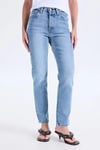 501 Yüksek Bel Düz Paça Jeans Kadın Kot Pantolon A7742-0027 MAVİ