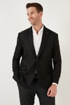 6 Drop Çift Yırtmaçlı Slim Fit Blazer Erkek Ceket 659001 SİYAH