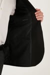 6 Drop Çift Yırtmaçlı Slim Fit Blazer Erkek Ceket 659001 SİYAH
