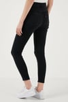 721 Pamuklu Skinny Fit Yüksek Bel Dar Paça Jeans Kadın Kot Pantolon A9360-0008 SİYAH