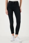 721 Pamuklu Skinny Fit Yüksek Bel Dar Paça Jeans Kadın Kot Pantolon A9360-0008 SİYAH