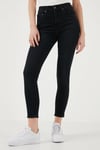 721 Pamuklu Skinny Fit Yüksek Bel Dar Paça Jeans Kadın Kot Pantolon A9360-0008 SİYAH