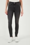 721 Skinny Fit Yüksek Bel Jeans Kadın Kot Pantolon A9360-0002 GRİ