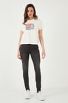 721 Skinny Fit Yüksek Bel Jeans Kadın Kot Pantolon A9360-0002 GRİ