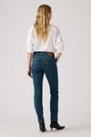 724 Pamuklu Slim Fit Yüksek Bel Düz Paça Jeans Kadın Kot Pantolon 18883-0392 İNDİGO