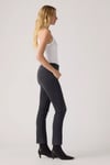 724 Pamuklu Slim Fit Yüksek Bel Düz Paça Jeans Kadın Kot Pantolon 18883-0391 ANTRASİT