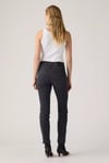 724 Pamuklu Slim Fit Yüksek Bel Düz Paça Jeans Kadın Kot Pantolon 18883-0391 ANTRASİT