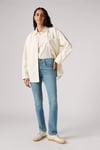 724 Streç Pamuklu Slim Straight Yüksek Bel Düz Paça Jeans Kadın Kot Pantolon 18883-0340 İNDİGO