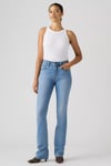 725 High Pamuklu BootCut Yüksek Bel Jeans Kadın Kot Pantolon 18759-0346 AÇIK MAVİ