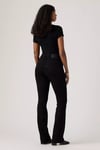 725 High Pamuklu Slim Fit Bootcut Paça Jeans Kadın Kot Pantolon 18759-0184 SİYAH