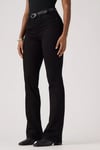 725 High Pamuklu Slim Fit Bootcut Paça Jeans Kadın Kot Pantolon 18759-0184 SİYAH