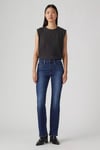 725 High Streç Pamuklu Normal Bel Düz Paça Bootcut Jeans Kadın Kot Pantolon 18759-0196 LACİVERT