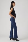 725 High Streç Pamuklu Normal Bel Düz Paça Bootcut Jeans Kadın Kot Pantolon 18759-0196 LACİVERT