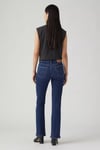 725 High Streç Pamuklu Normal Bel Düz Paça Bootcut Jeans Kadın Kot Pantolon 18759-0196 LACİVERT