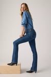 725 Pamuklu Slim Fit Yüksek Bel Jeans Kadın Kot Pantolon 18759-0234 LACİVERT