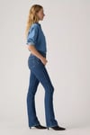 725 Pamuklu Slim Fit Yüksek Bel Jeans Kadın Kot Pantolon 18759-0234 LACİVERT