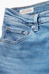725 Streç Pamuklu Normal Bel Düz Paça Flare Jeans Kadın Kot Pantolon 18759-0116 MAVİ