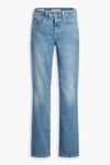 725 Streç Pamuklu Normal Bel Düz Paça Flare Jeans Kadın Kot Pantolon 18759-0116 MAVİ
