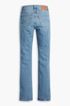 725 Streç Pamuklu Normal Bel Düz Paça Flare Jeans Kadın Kot Pantolon 18759-0116 MAVİ